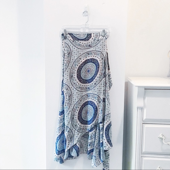 Calypso Silk Wrap Skirt - Picture 3 of 8